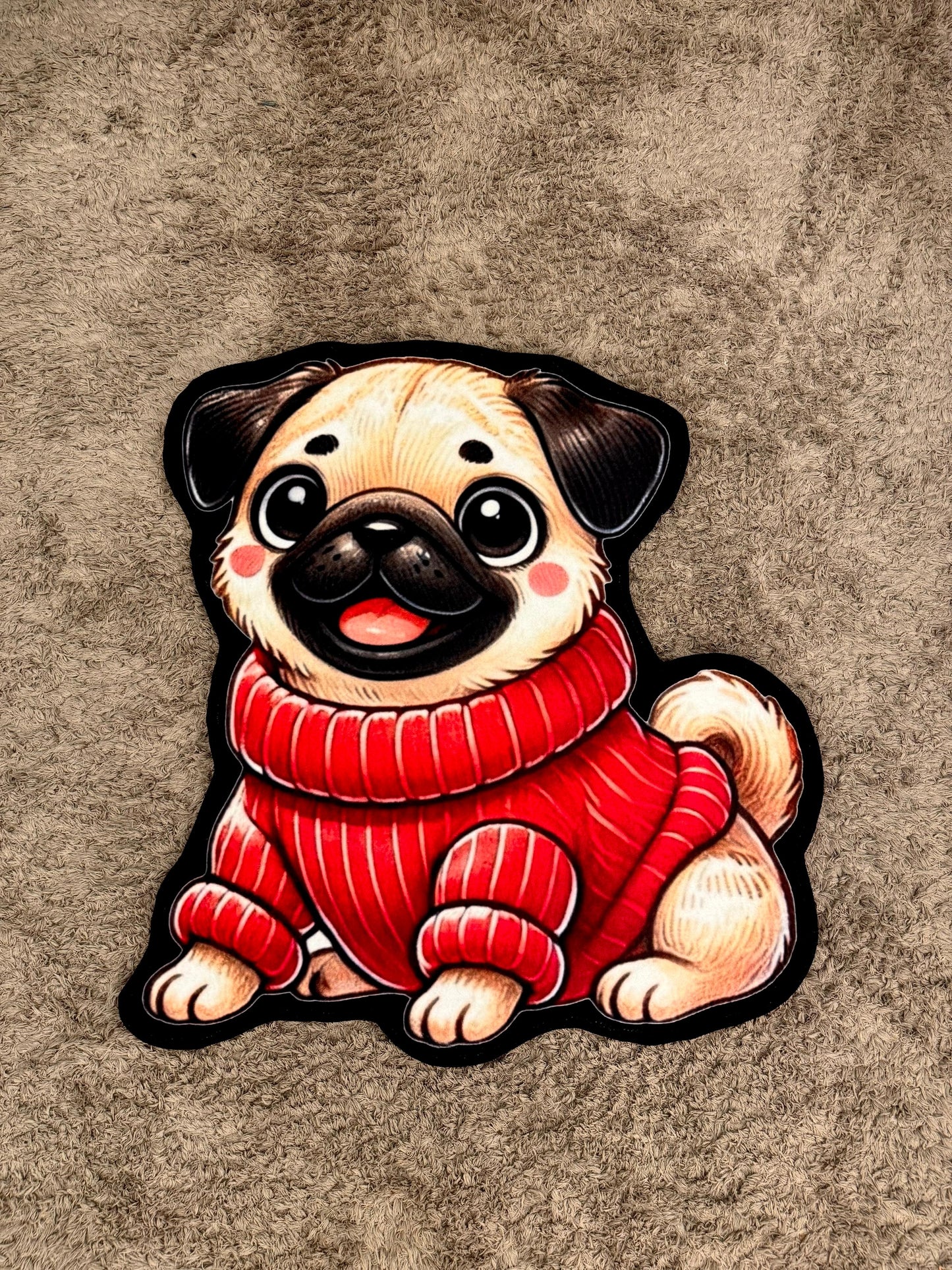 Pug Hug Rug