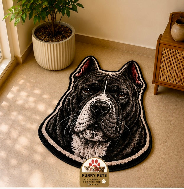 Pitbull Face Rug