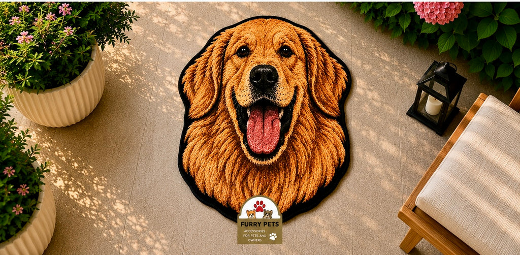 Golden Joy Face Rug