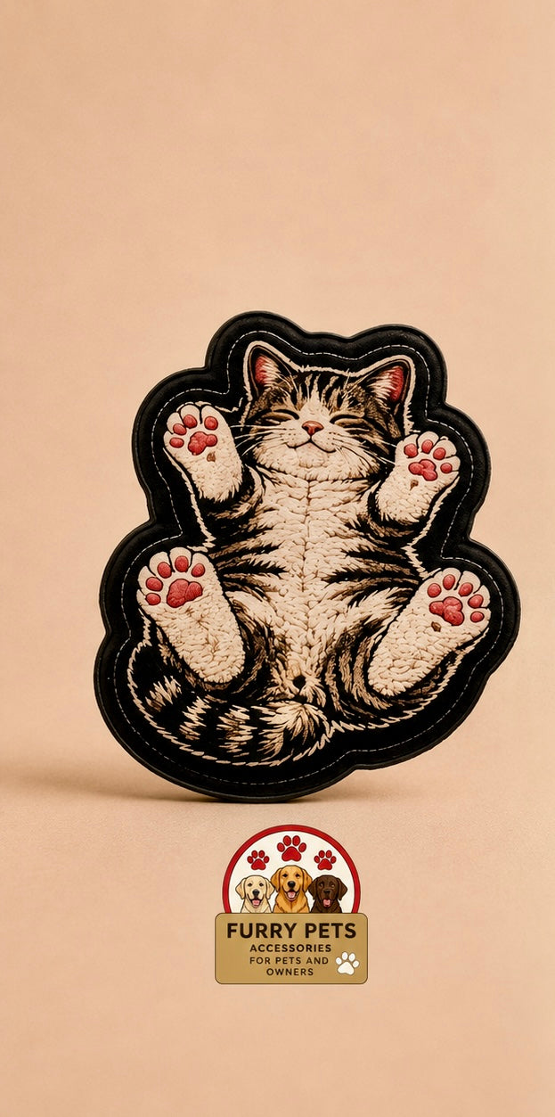 Lazy Kitty Acrylic Coaster | Cat Lovers Cup & Mug Coaster set of 3