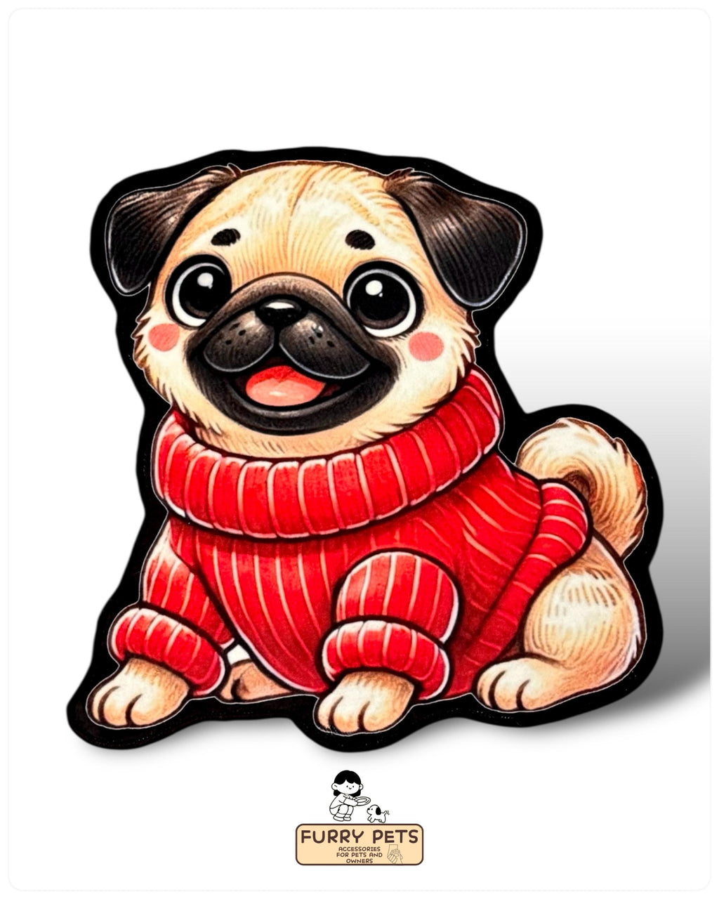 Pug Hug Rug