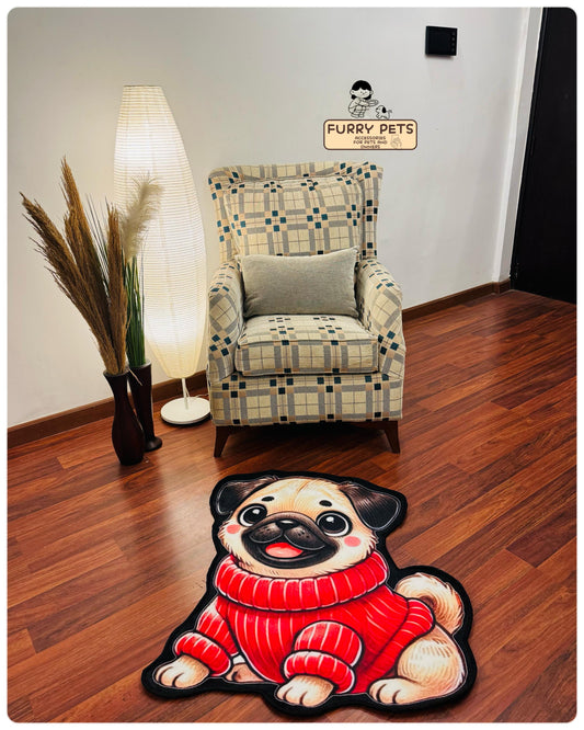 Pug Hug Rug