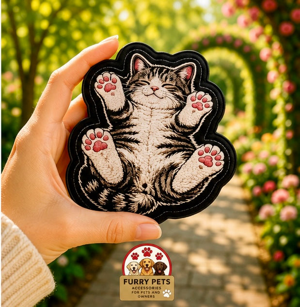 Lazy Kitty Acrylic Coaster | Cat Lovers Cup & Mug Coaster set of 3