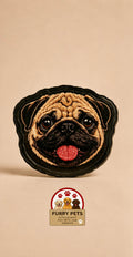 Happy Pug Acrylic Coaster | Pet Lovers Cup & Mug Coaster set of 3