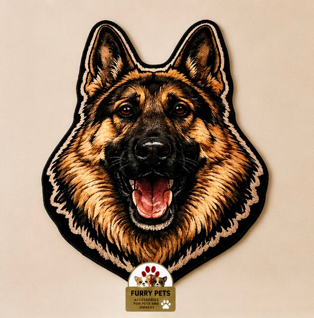 German Shepherd Face Rug