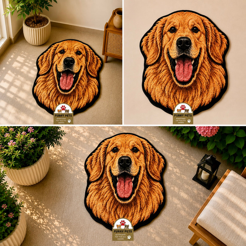 Golden Joy Face Rug