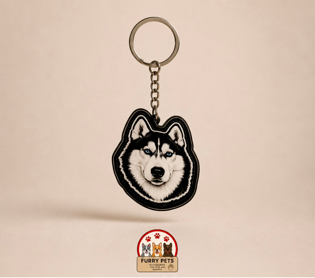 Siberian Husky Acrylic Keychain | Premium Pet Keychain