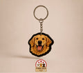 Golden Joy Acrylic Keychain | Premium Pet Keychain