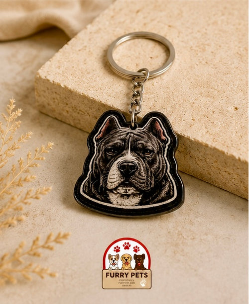 American Bully / Pitbull Acrylic Keychain | Premium Pet Keychain