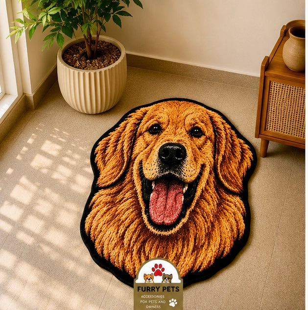 Golden Joy Face Rug