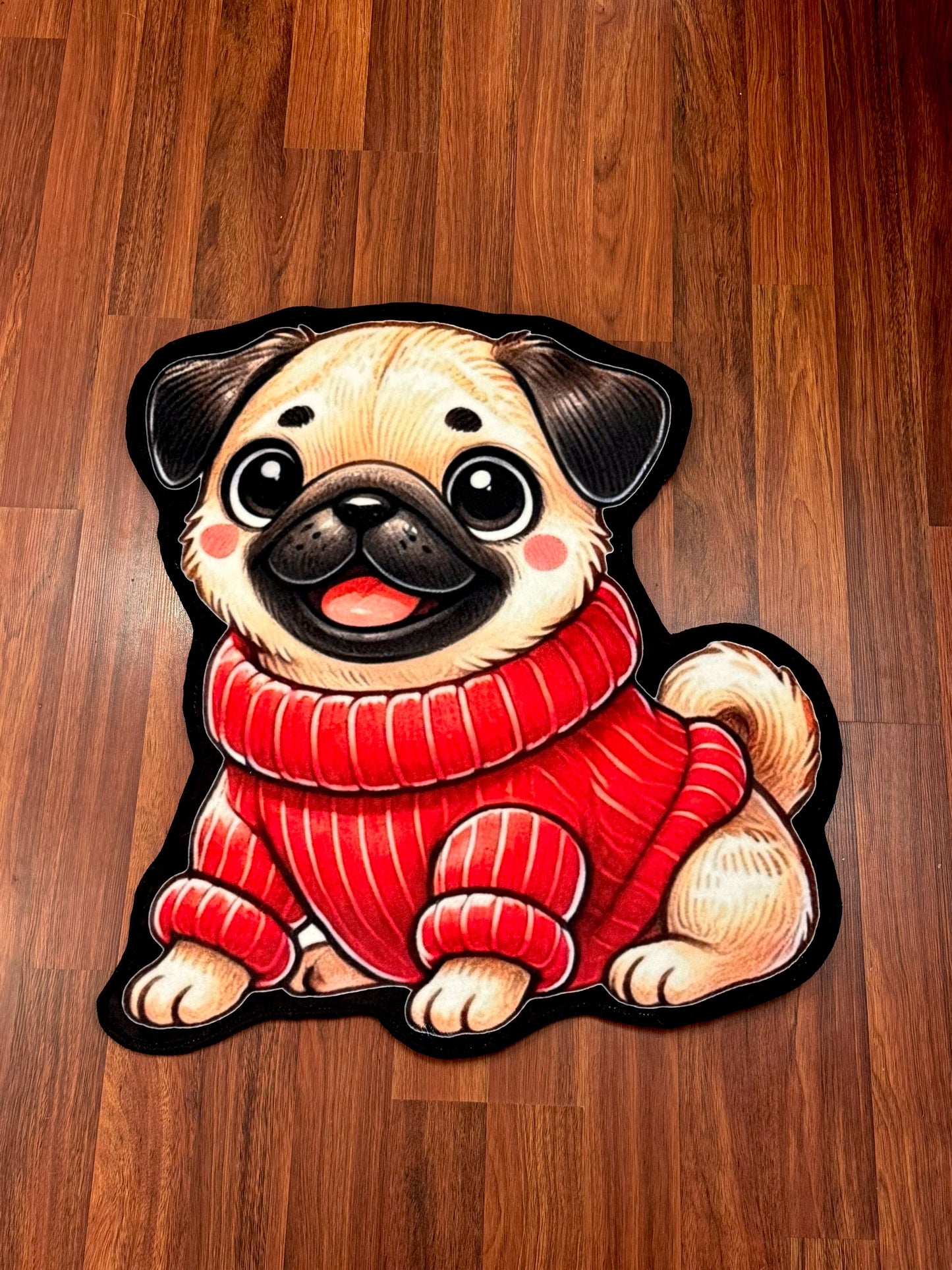 Pug Hug Rug