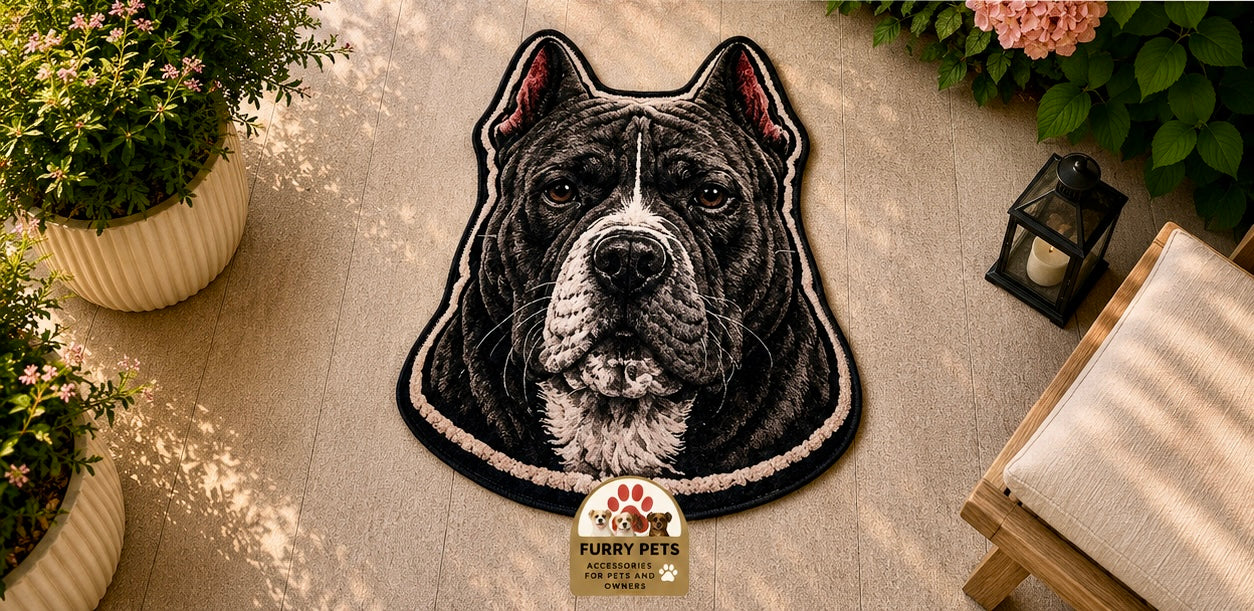 Pitbull Face Rug
