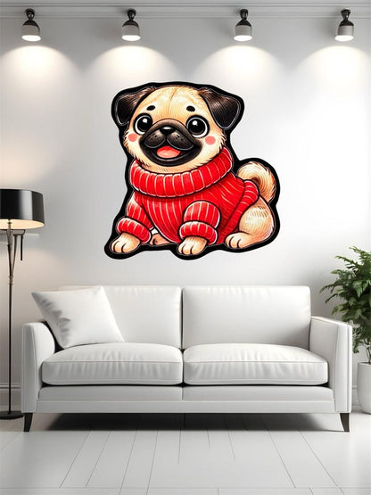 Pug Hug Rug