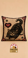 Stretching Cat Decorative Cushion | Premium Double-Sided Plush Cushion