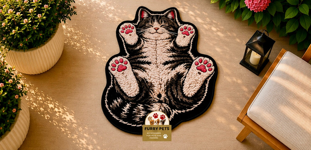 Lazy Kitty Paws Rug