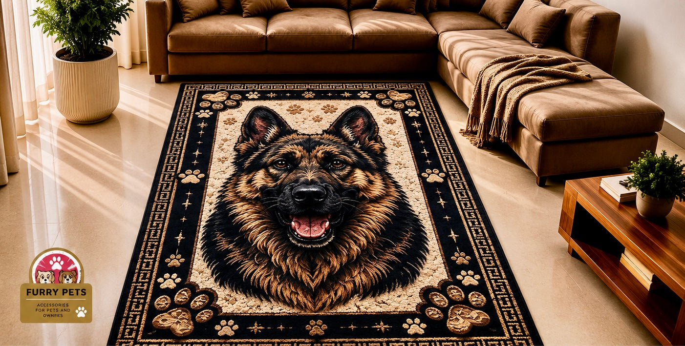 Brave Buddy German Shepherd Premium Carpet – 180×120 cm