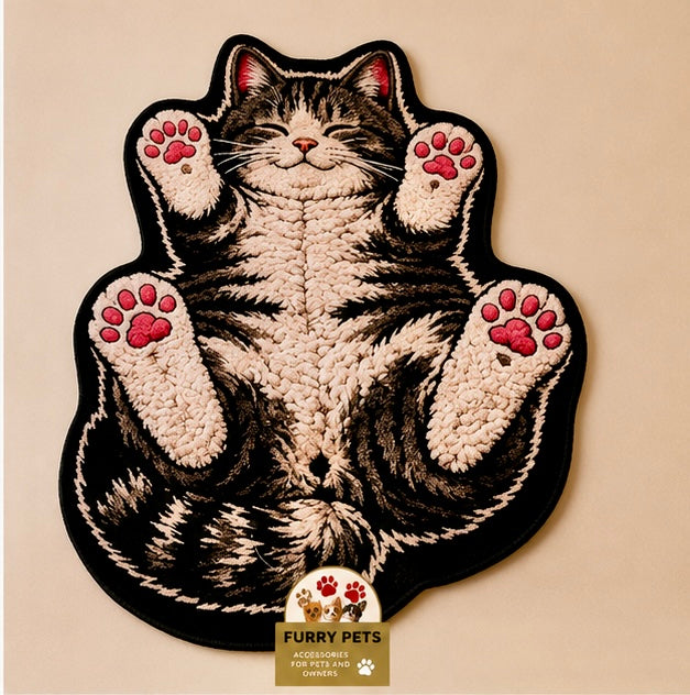 Lazy Kitty Paws Rug