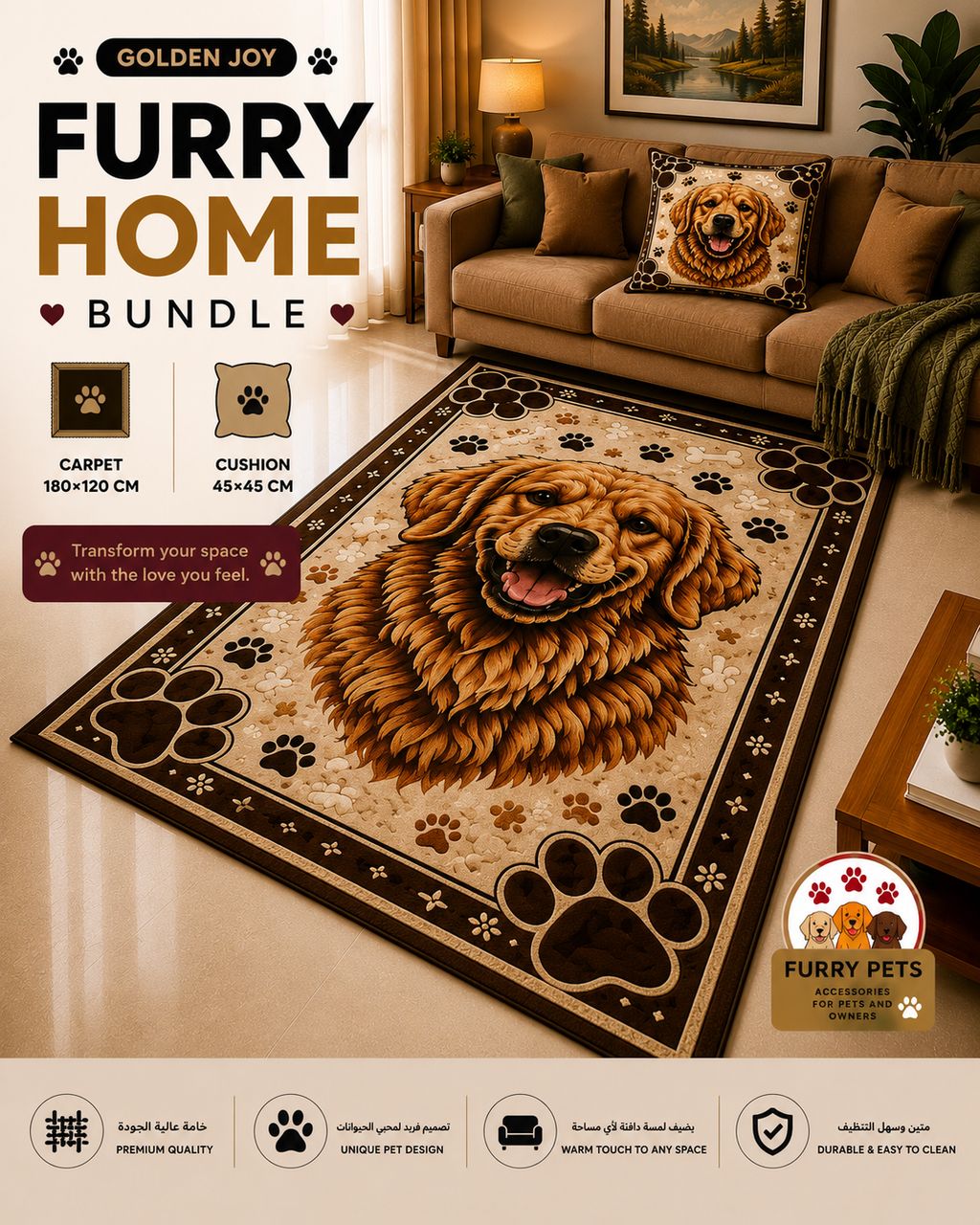 Golden Joy Furry Home Bundle – 2 Products