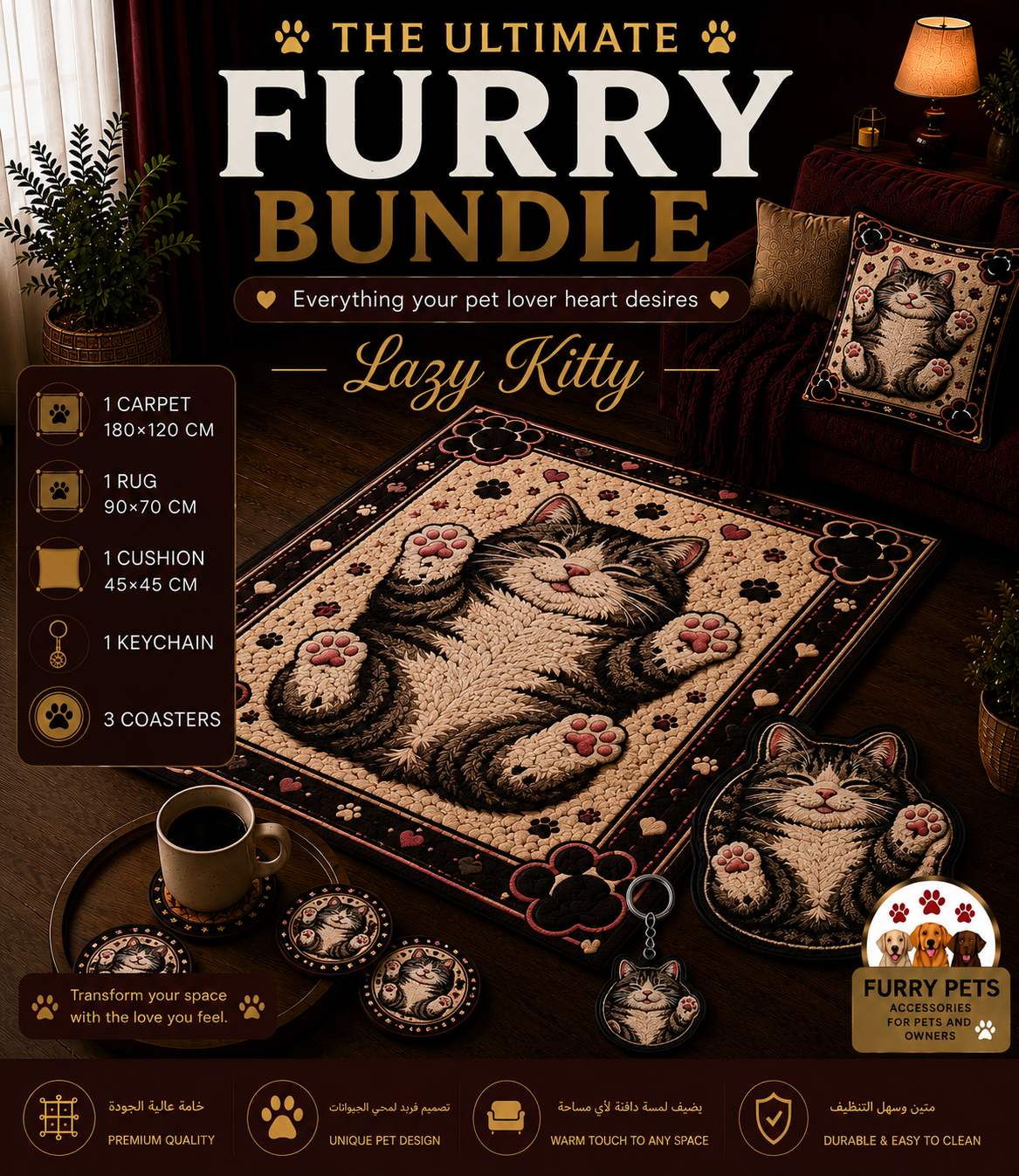 Lazy Kitty THE ULTIMATE FURRY BUNDLE - 5 Products